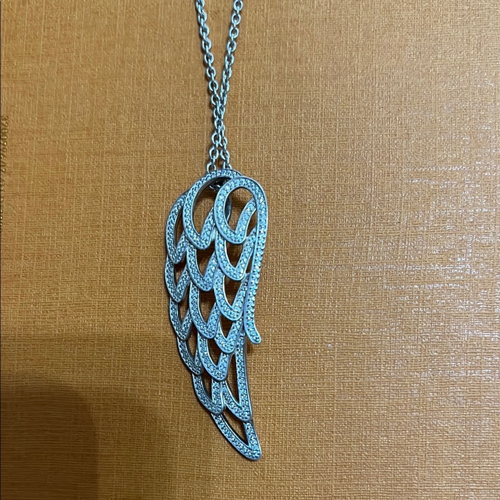 Pandora Silver Wing Necklace